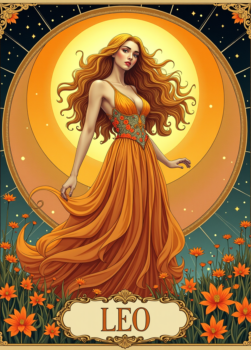 Leo Zodiac Print