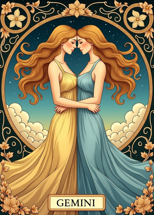 Gemini Zodiac Print