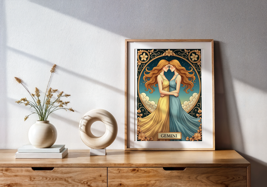 Gemini Zodiac Print