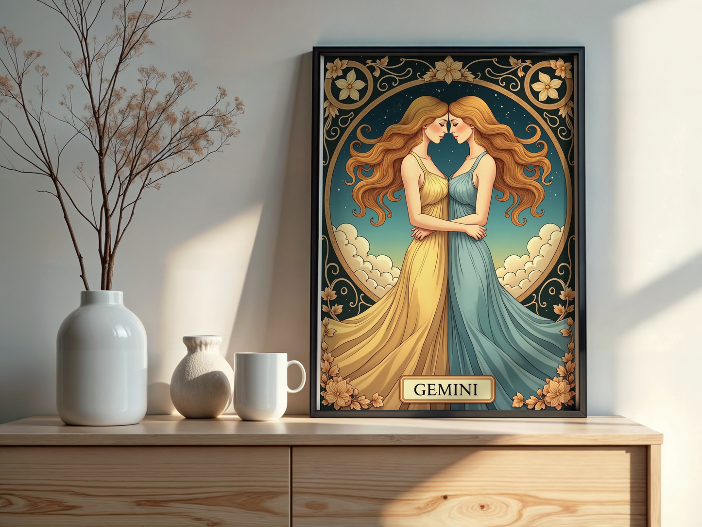 Gemini Zodiac Print