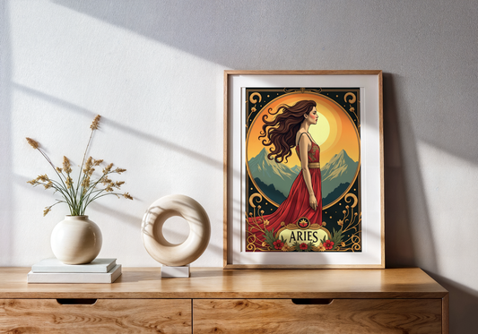 Aries Zodiac Print