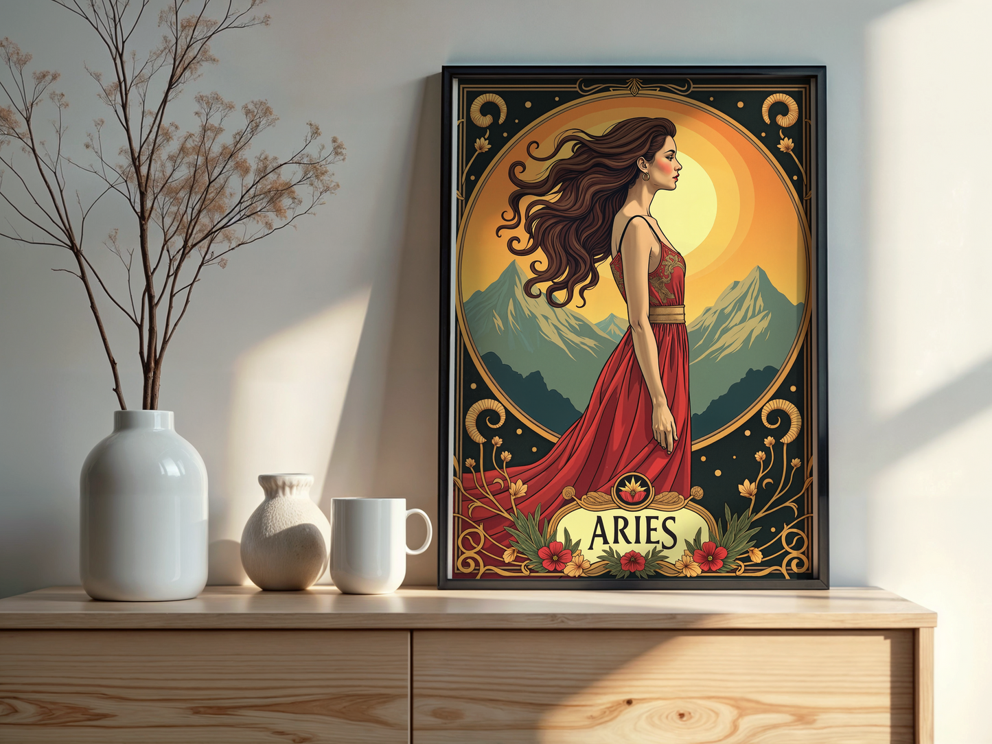Aries Zodiac Print